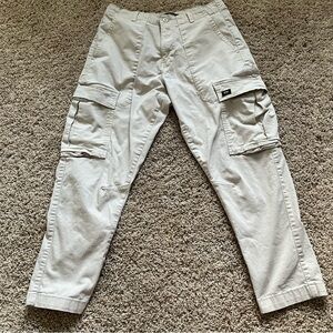 Zara Men's Cargo Pants in Light Khaki